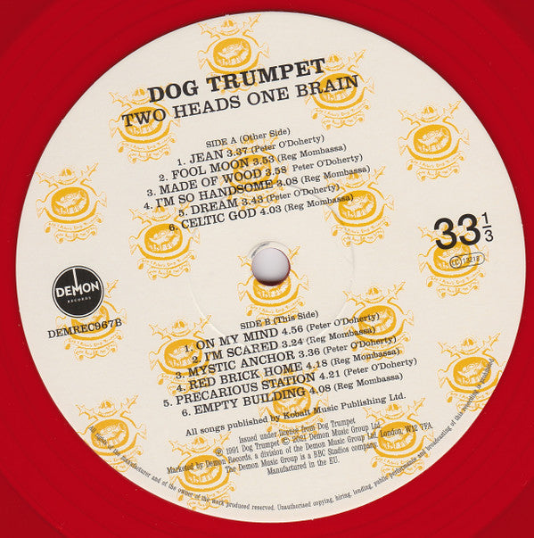 Dog Trumpet : Two Heads One Brain (LP, Album, RE, Red)
