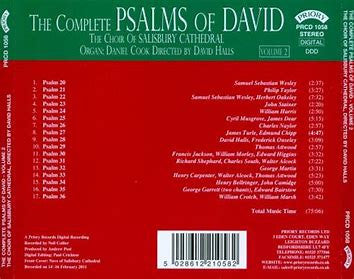The Choir Of Salisbury Cathedral, Daniel Cook (2), David Halls : The Complete Psalms Of David: Volume 2, Series 2 (CD, Album)