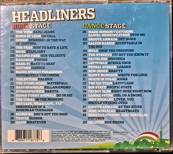 Various : Headliners (The Ultimate Festival Line-Up) (2xCD, Comp)