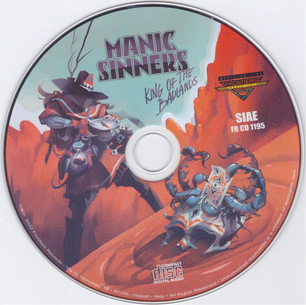 Manic Sinners : King Of The Badlands (CD, Album)