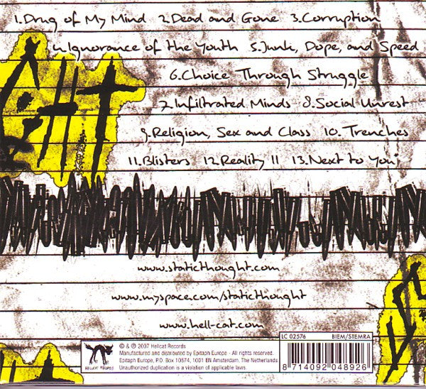 Static Thought : In The Trenches (CD, Album)
