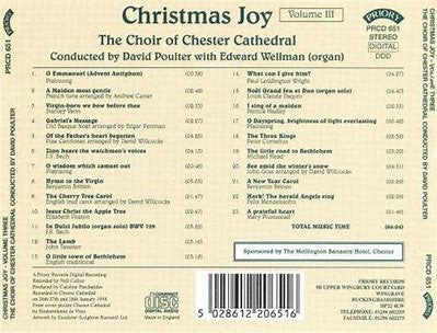 Chester Cathedral Choir : Christmas Joy: Volume Three (CD, Album)