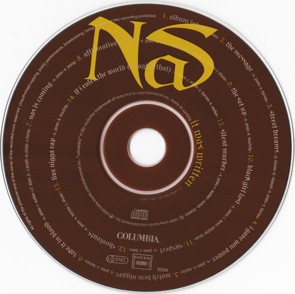 Nas : It Was Written (CD, Album)