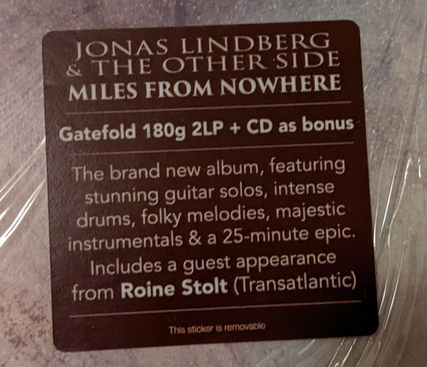 Jonas Lindberg & The Other Side : Miles From Nowhere (2xLP, Album, 180 + CD, Album)