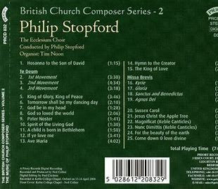 Philip Stopford, The Ecclesium Choir : British Church Composer Series - 2 (CDr)