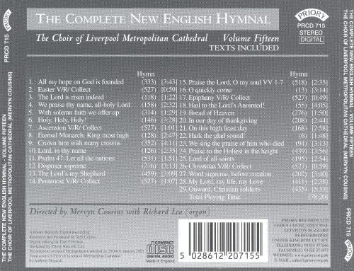 The Liverpool Metropolitan Cathedral Choir Directed By Mervyn Cousins : The Complete New English Hymnal - Volume Fifteen (CD, Album)