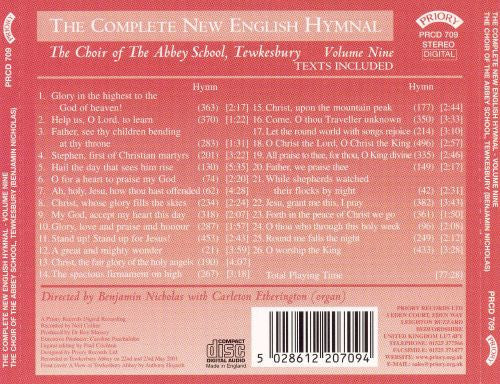 The Choir Of The Abbey School, Tewkesbury Directed By Benjamin Nicholas : The Complete New English Hymnal - Volume Nine (CD, Album)
