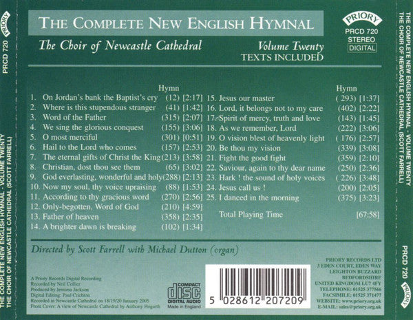 Choir Of St. Nicholas Cathedral, Newcastle Directed By Scott Farrell (2) : The Complete New English Hymnal - Volume Twenty (CD, Album)