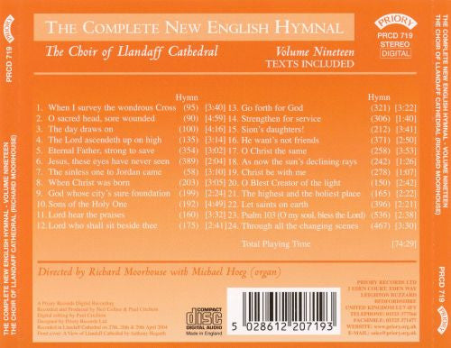 Llandaff Cathedral Choir Directed By Richard Moorhouse : The Complete New English Hymnal - Volume Nineteen (CD, Album)