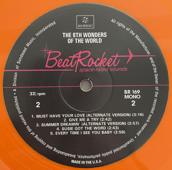 8th Wonders Of The World : The 8th Wonders Of The World (LP, Comp, Mono, Ora)