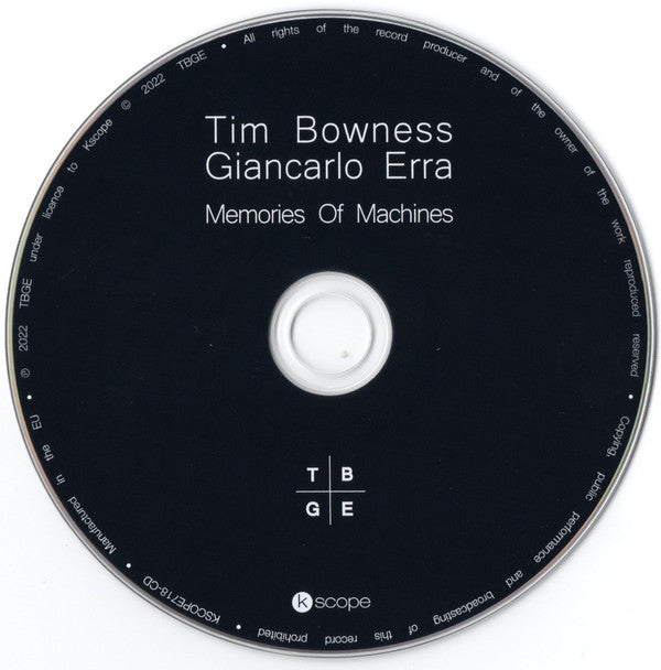 Tim Bowness, Giancarlo Erra : Memories Of Machines (CD, Album, RE + DVD-V, Multichannel + Dig)