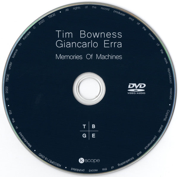 Tim Bowness, Giancarlo Erra : Memories Of Machines (CD, Album, RE + DVD-V, Multichannel + Dig)