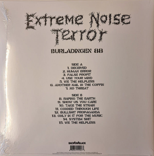Extreme Noise Terror : Burladingen 88 (LP, Ltd, Red)