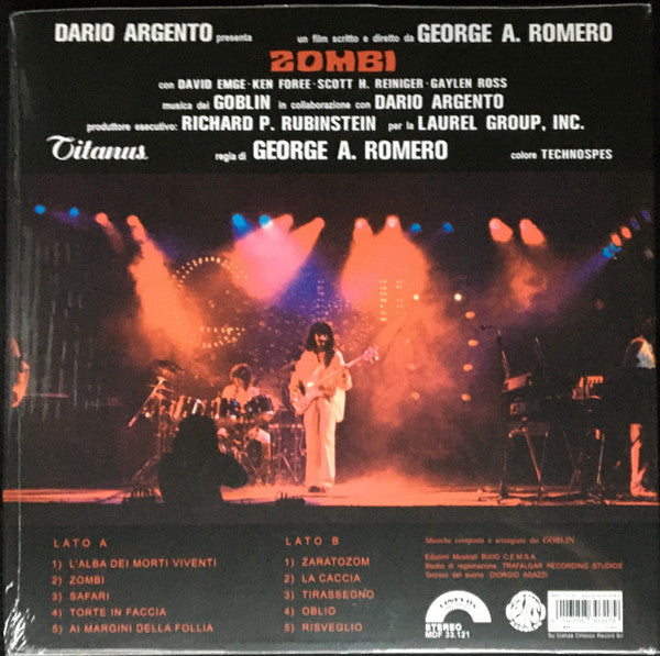 Goblin : Zombi (Colonna Sonora Originale Del Film) (LP, Album, RE, Whi)