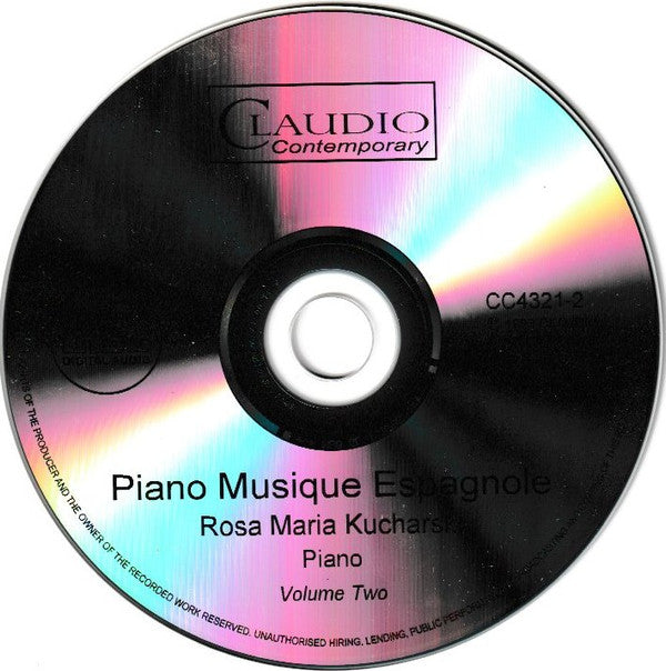 Rosa María Kucharski : Piano Musique Espagnole • Volume 2 (CDr)