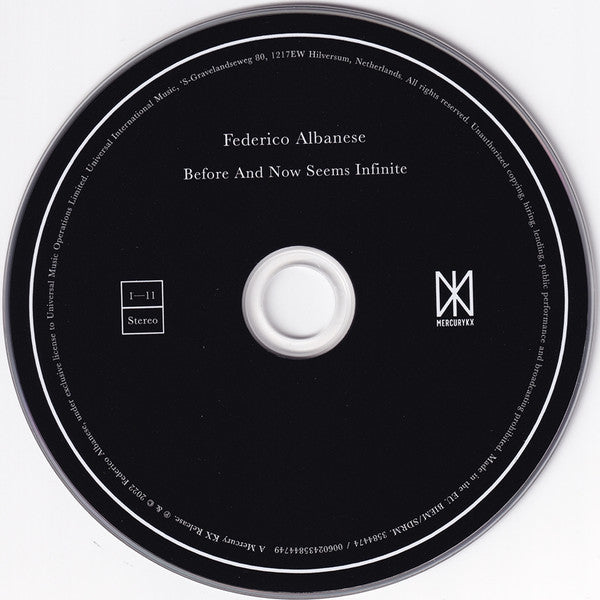Federico Albanese : Before And Now Seems Infinite (CD, Album)