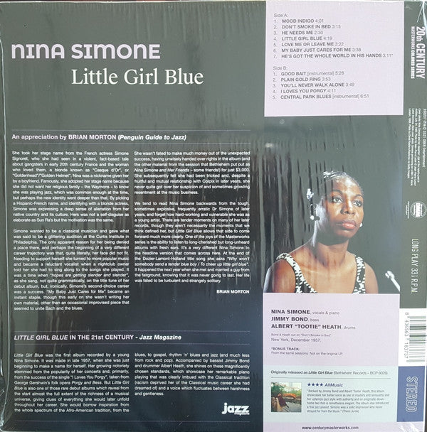 Nina Simone : Little Girl Blue (LP, Album, Ltd, RE, Blu)