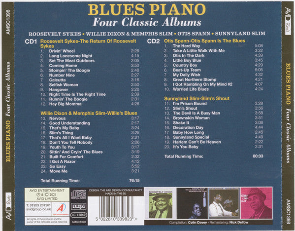 Various : Blues Piano - Four Classic Albums (2xCD, Comp, RM)