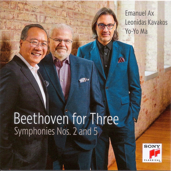 Emanuel Ax, Λεωνίδας Καβάκος, Yo-Yo Ma, Ludwig van Beethoven : Beethoven for Three - Symphonies Nos. 2 and 5 (CD)