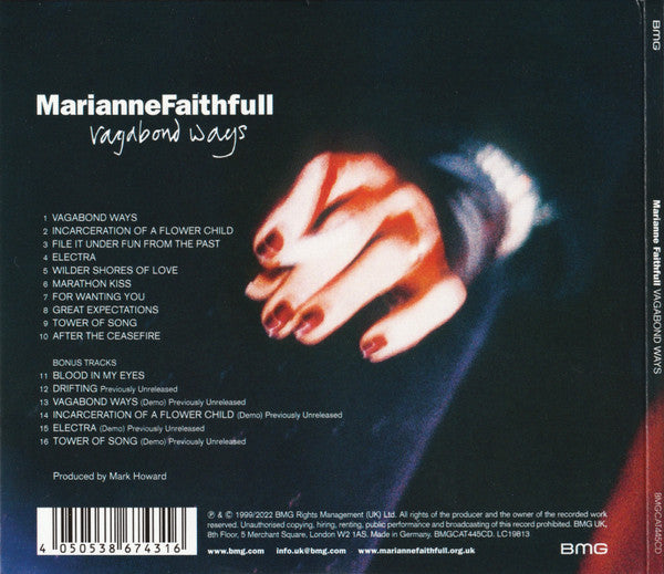 Marianne Faithfull : Vagabond Ways (CD, Album, RE, Dig)