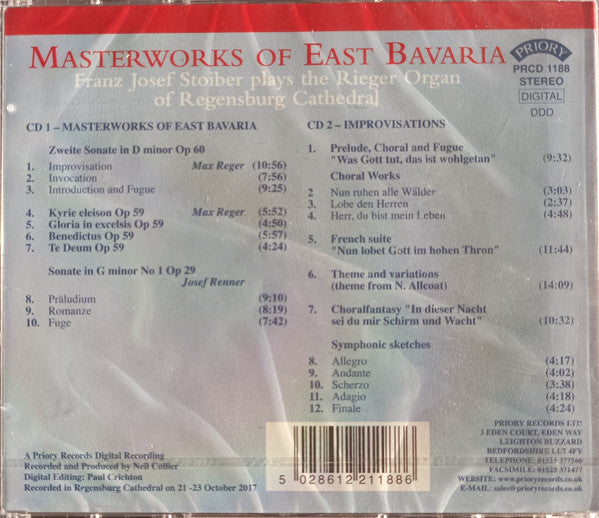 Franz Josef Stoiber :  Masterworks Of East Bavaria (2xCD, Album)