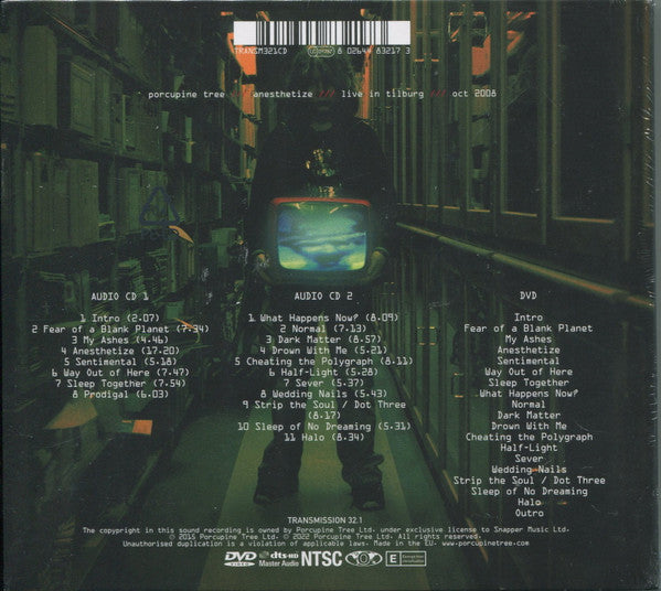 Porcupine Tree : Anesthetize (Live In Tilburg - Oct 2008) (2xCD, Album + DVD-V, Multichannel, NTSC, Reg + RE)