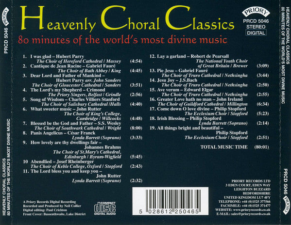Various : Heavenly Choral Classic  (CD, Album)