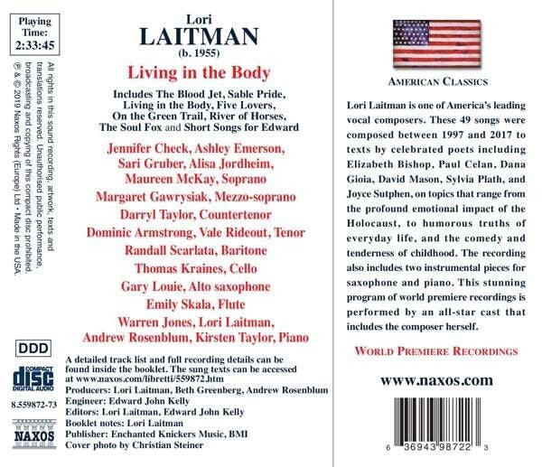 Lori Laitman : Living In The Body (2xCD, Album)