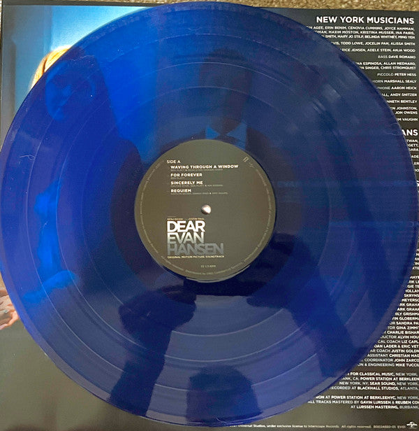 Benj Pasek And Justin Paul (5) : Dear Evan Hansen (Original Motion Picture Soundtrack) (2xLP, Album, Blu)