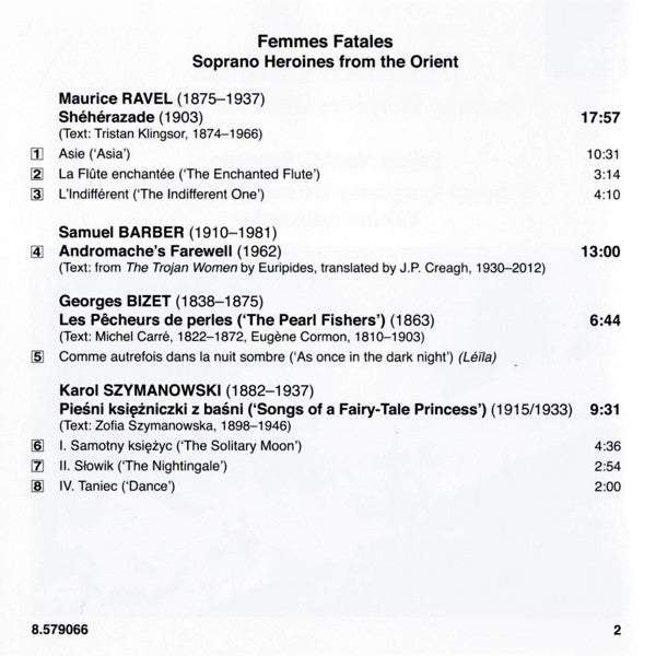 Seljan Nasibli, National Symphony Orchestra Of Ukraine, Yalchin Adigezalov : Femmes Fatales - Soprano Heroines From The Orient (CD, Album)
