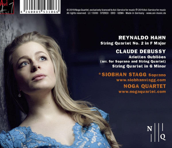 Reynaldo Hahn, Claude Debussy - Siobhan Stagg, Noga Quartet : Aquarelles (CD, Album)