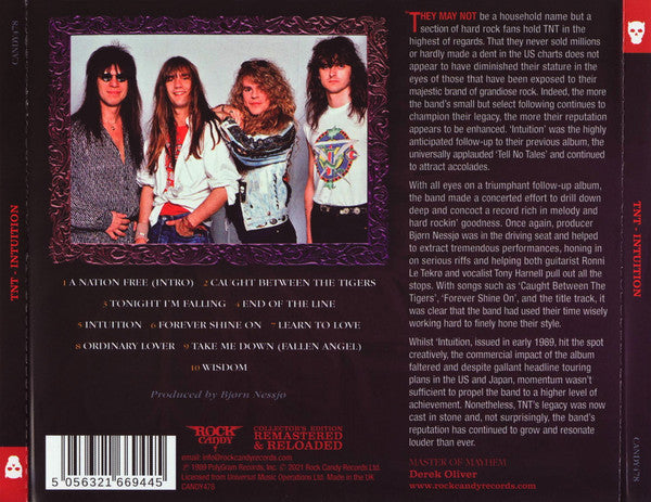 TNT (15) : Intuition (CD, Album, RE, RM)