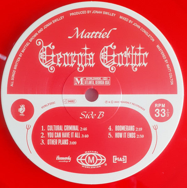 Mattiel : Georgia Gothic (LP, Ltd, Cle)