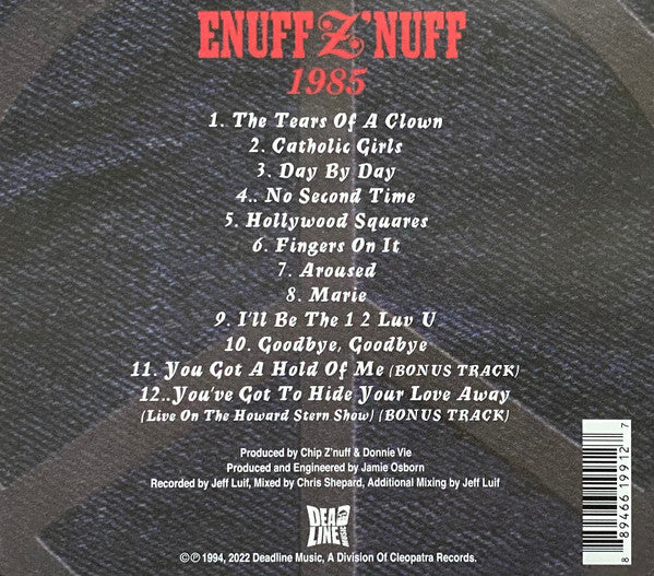 Enuff Z'nuff : 1985 (CD, Album, RE, Dig)