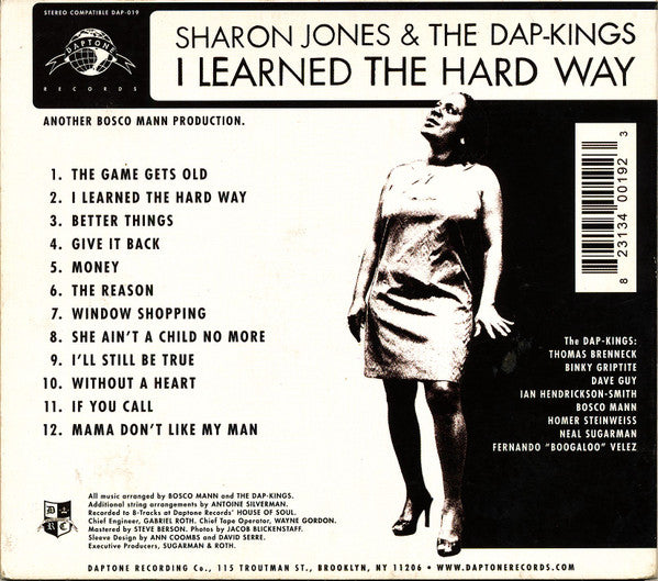 Sharon Jones & The Dap-Kings : I Learned The Hard Way (CD, Album, Dig)