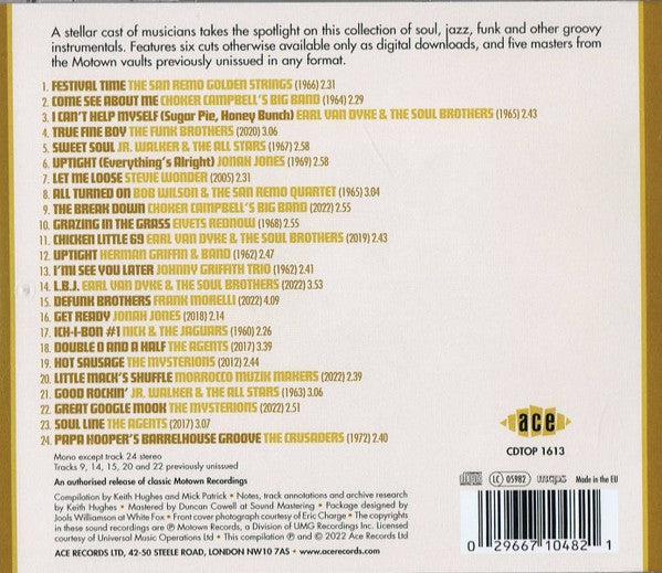 Various : All Turned On! (Motown Instrumentals 1960-1972) (CD, Comp)
