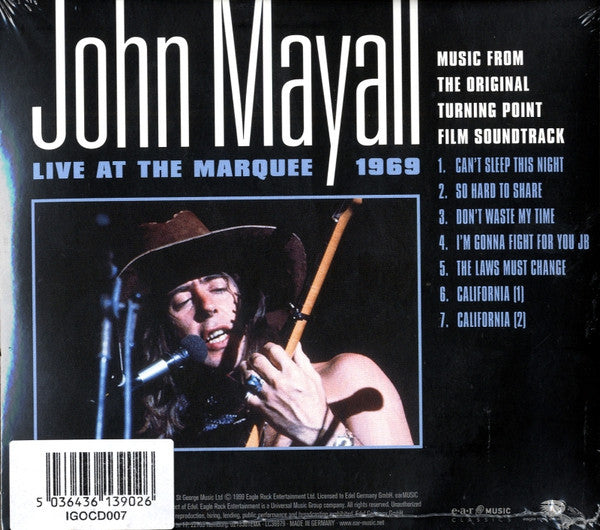 John Mayall : Live At The Marquee 1969 (CD, Dlx, RE)