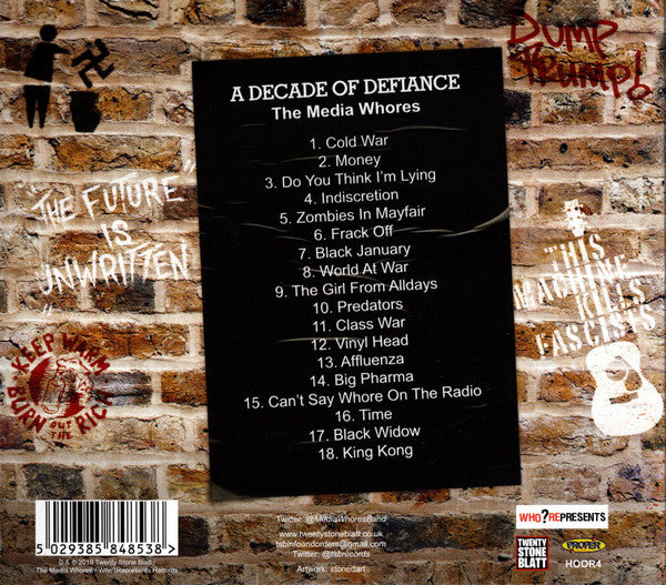 The Media Whores : A Decade Of Defiance (CD, Comp)