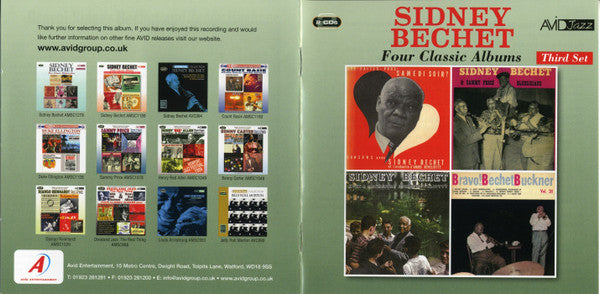 Sidney Bechet : Four Classic Albums - Third Set (2xCD, Comp, Mono, RM)
