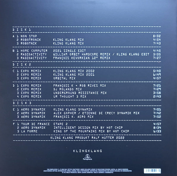 Kraftwerk : Remixes (3xLP, Comp, RE, 180)