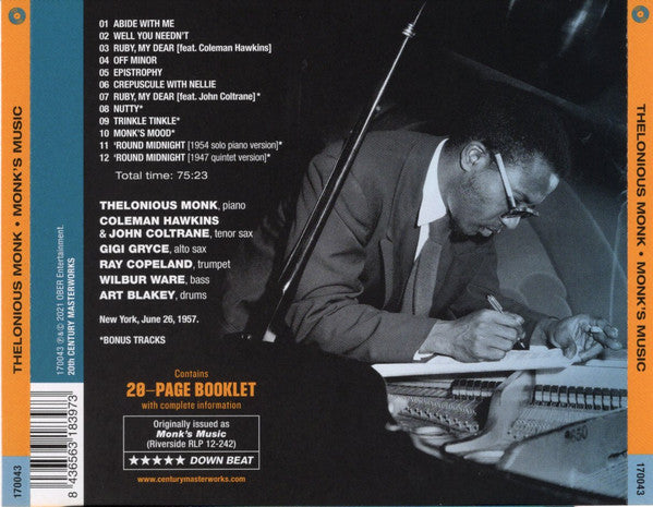 Thelonious Monk : Monk's Music (CD, RE)