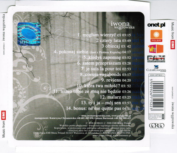 Iwona Węgrowska : Iwona Węgrowska (CD, Album)