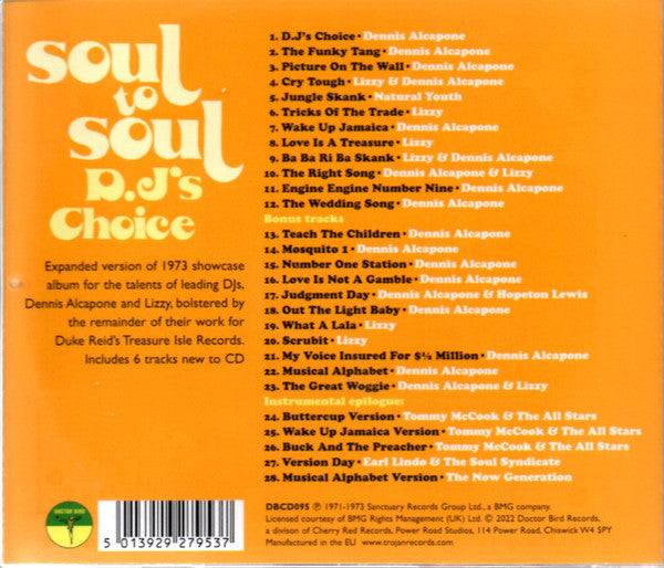 Various : Soul To Soul - D.J's Choice (CD, Comp, RE)