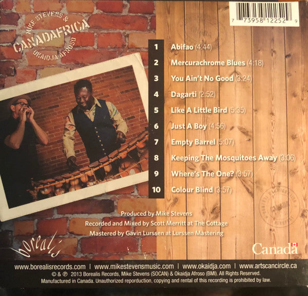 Mike Stevens (8), Okaidja Afroso : Canadafrica Where's The One? (CD, Album)