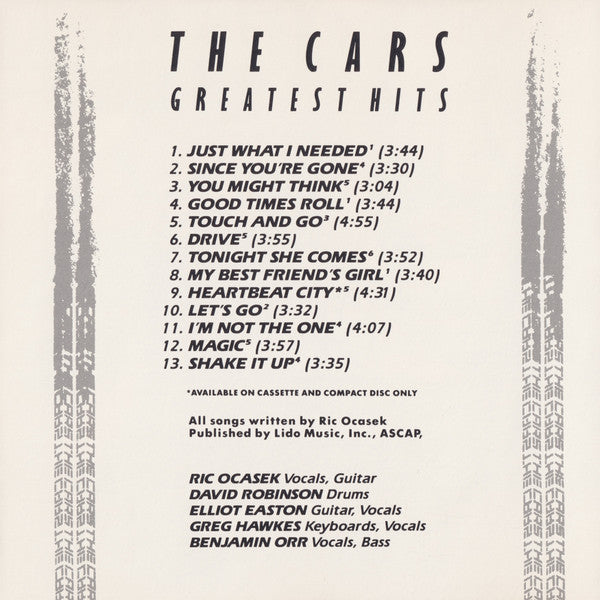 The Cars : The Cars Greatest Hits (CD, Comp, Club, RE, DAD)