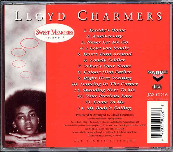 Lloyd Charmers : Sweet Memories Volume 7 (CD, Album)