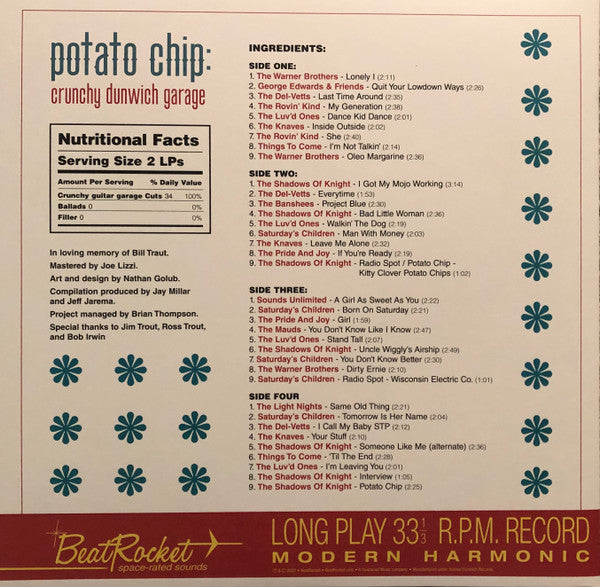 Various : Potato Chip: Crunchy Dunwich Garage (2xLP, Album, Comp, Mono, Sea)