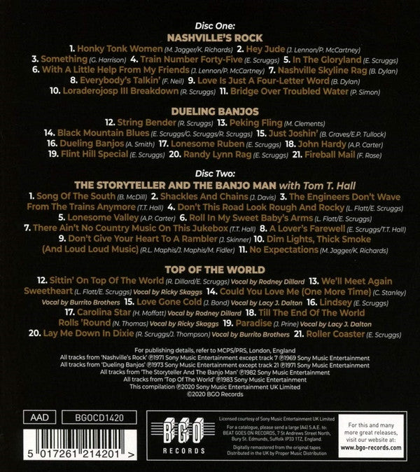 Earl Scruggs : Nashville's Rock / Dueling Banjos / The Storyteller And The Banjo Man / Top Of The World (2xCD, Comp)