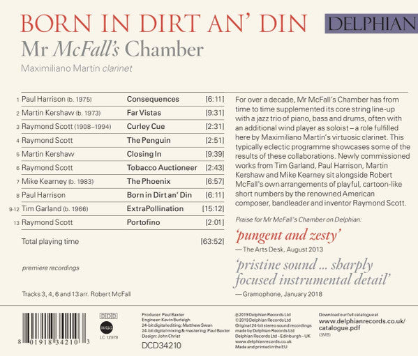 Mr McFall's Chamber : Born In Dirt An' Din (CD, Album)