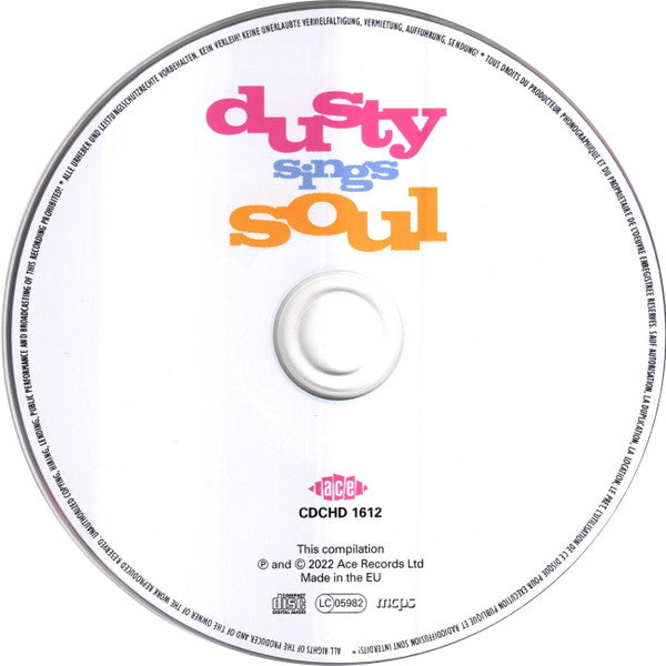 Dusty Springfield : Dusty Sings Soul (CD, Comp)